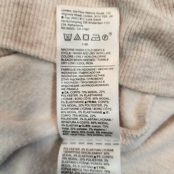 Athleta Purana V-Neck Wrap Sweatshirt Large Fog Grey Heather NWOT Nirvana Modal - Picture 6 of 7